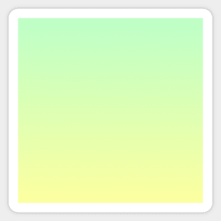 Green-yellow pastel ombre gradient Sticker